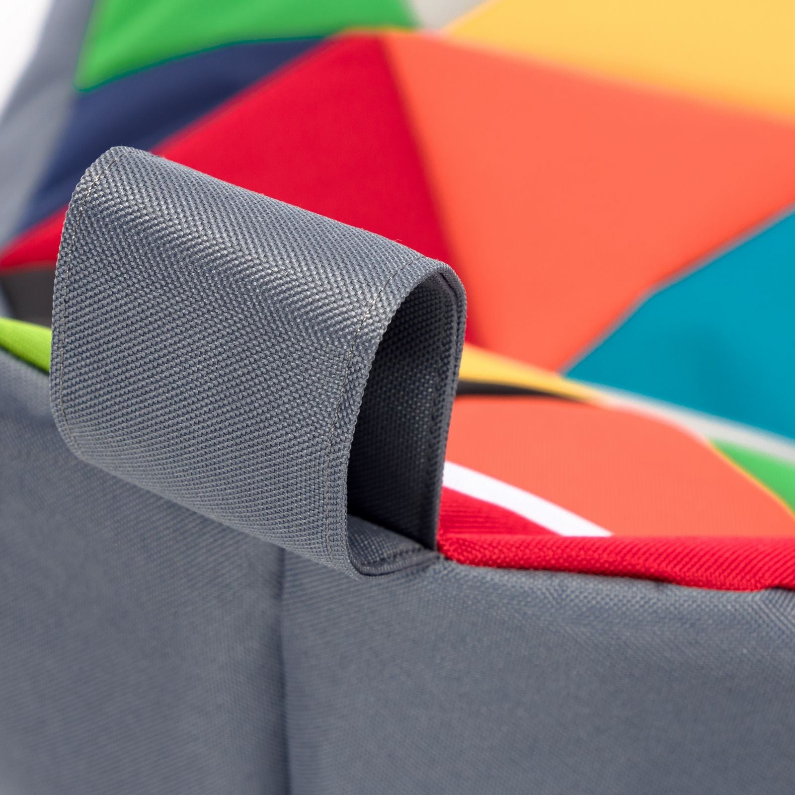 Pouf poltrona sacco seduta keiko s patchwork poliestere