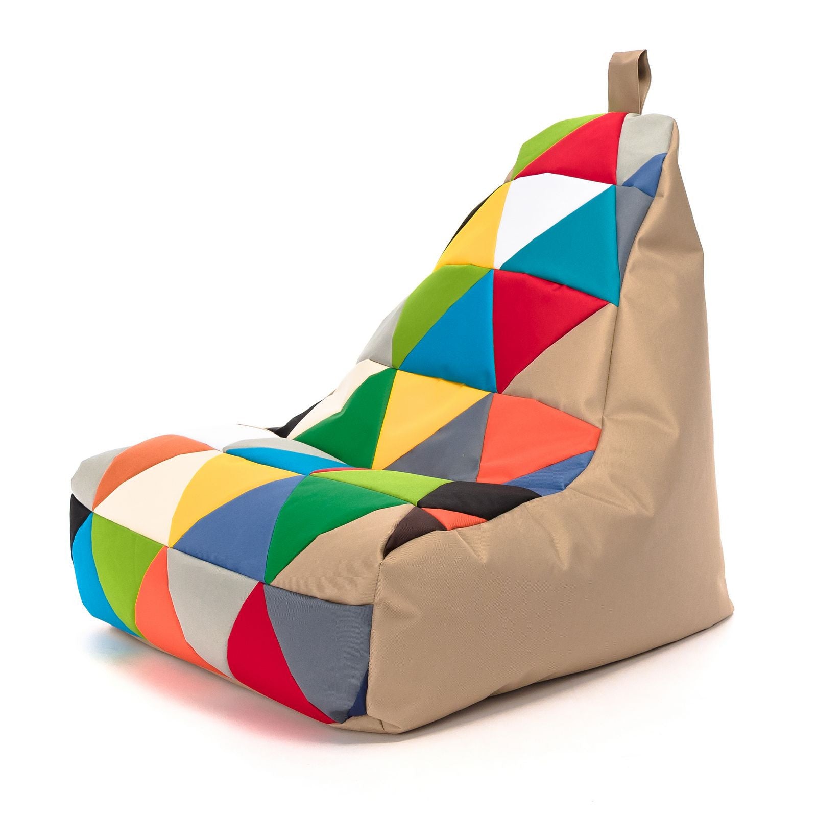 Pouf poltrona sacco seduta keiko s patchwork poliestere