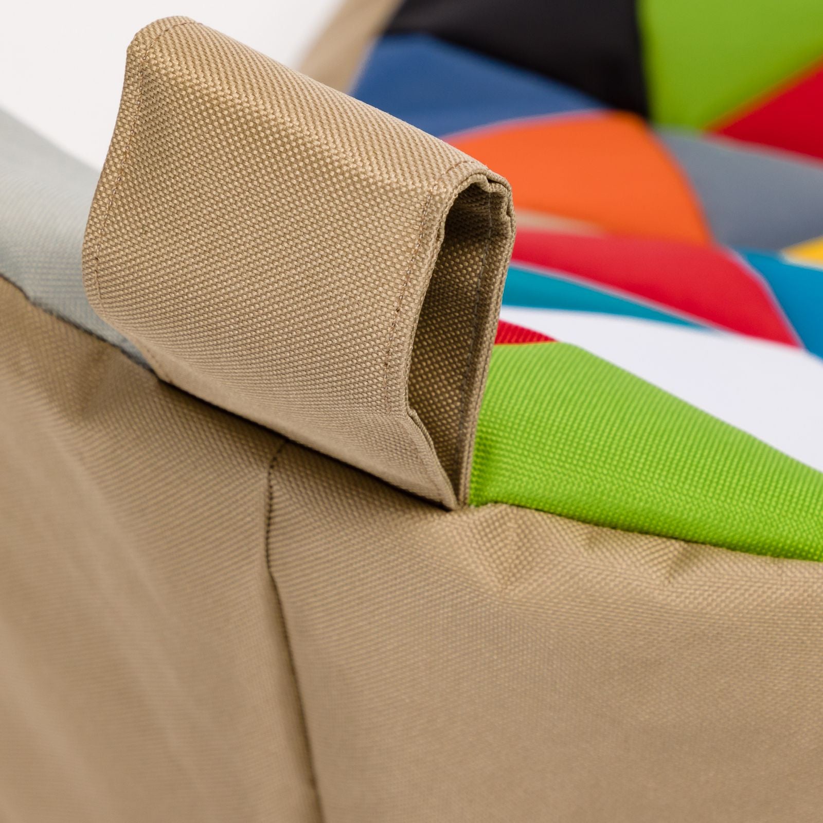 Pouf poltrona sacco seduta keiko s patchwork poliestere