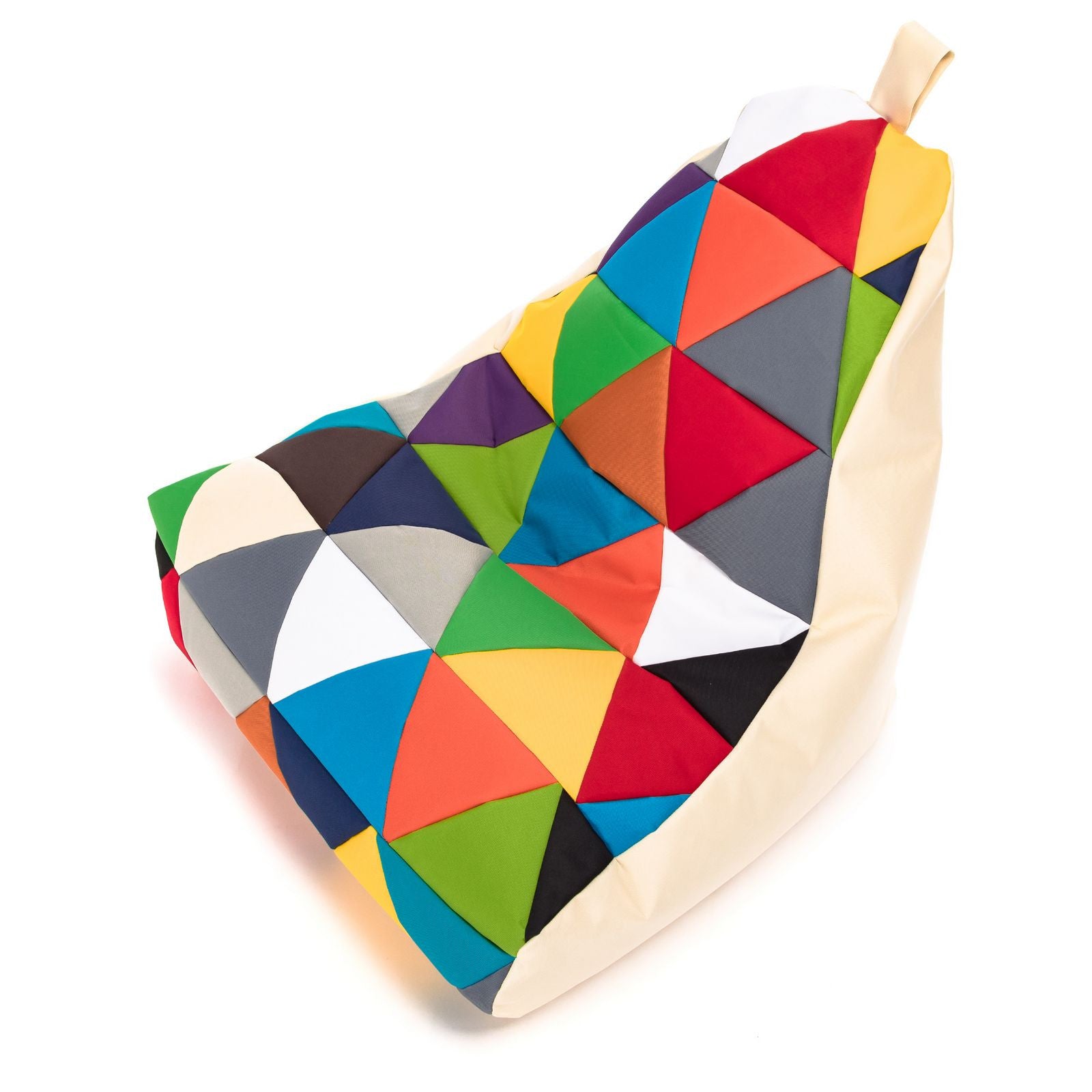 Pouf poltrona sacco seduta keiko s patchwork poliestere