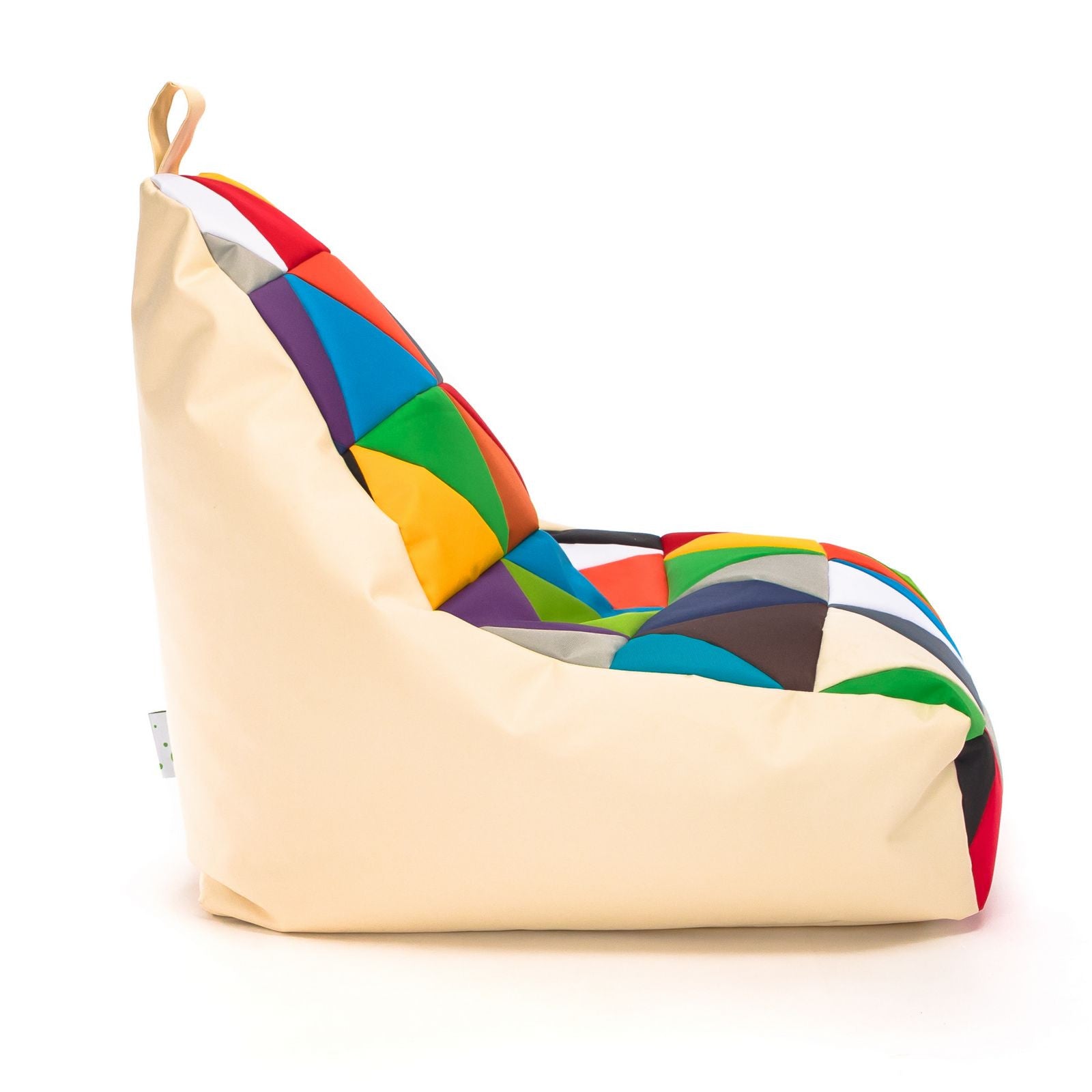 Pouf poltrona sacco seduta keiko s patchwork poliestere