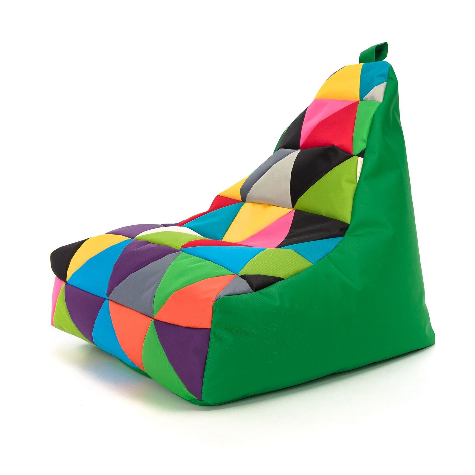 Pouf poltrona sacco seduta keiko s patchwork poliestere