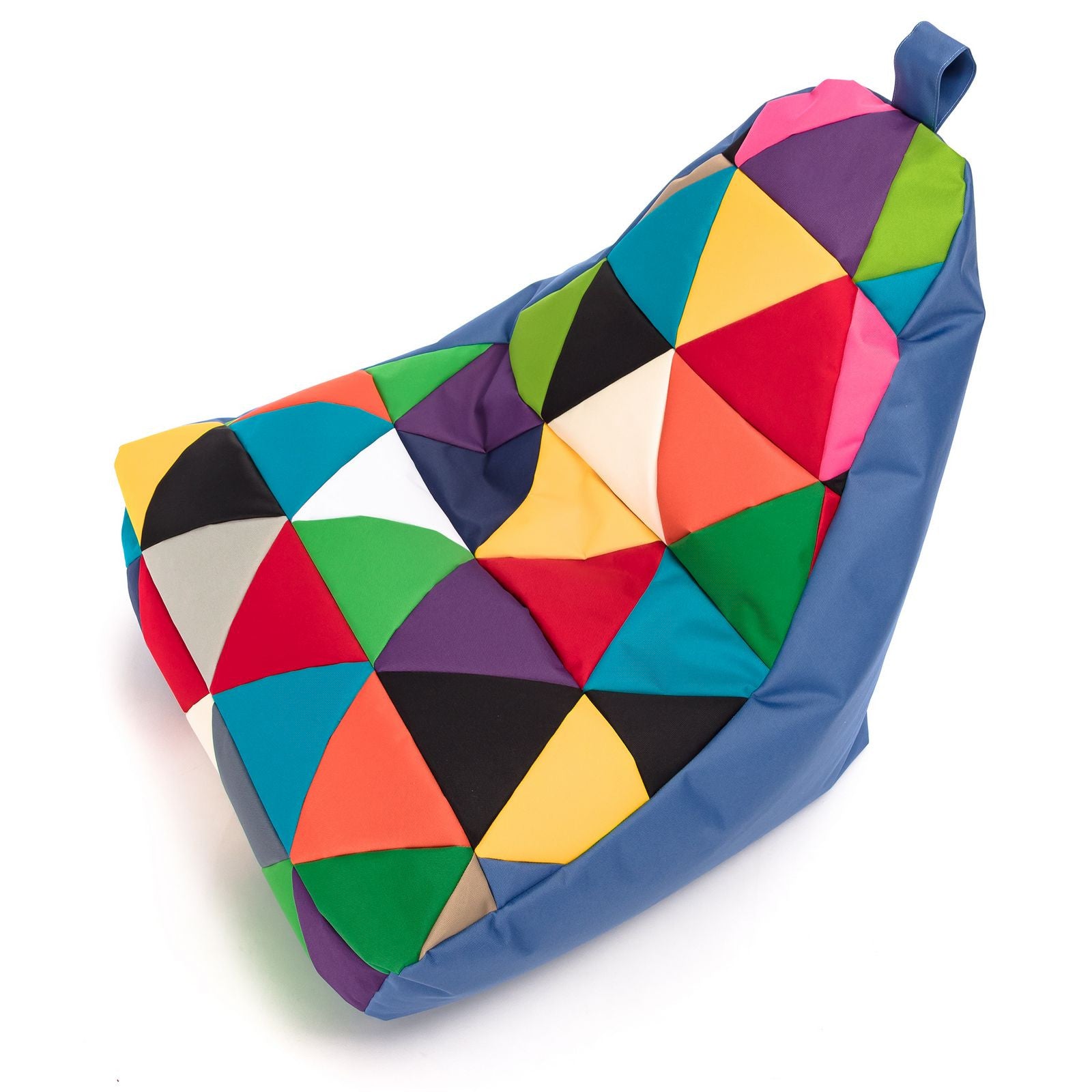 Pouf poltrona sacco seduta keiko s patchwork poliestere