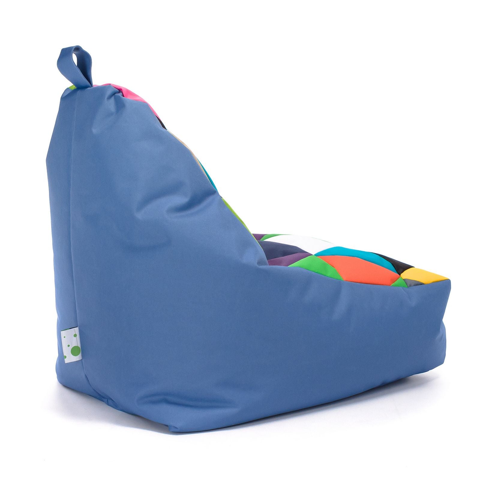Pouf poltrona sacco seduta keiko s patchwork poliestere