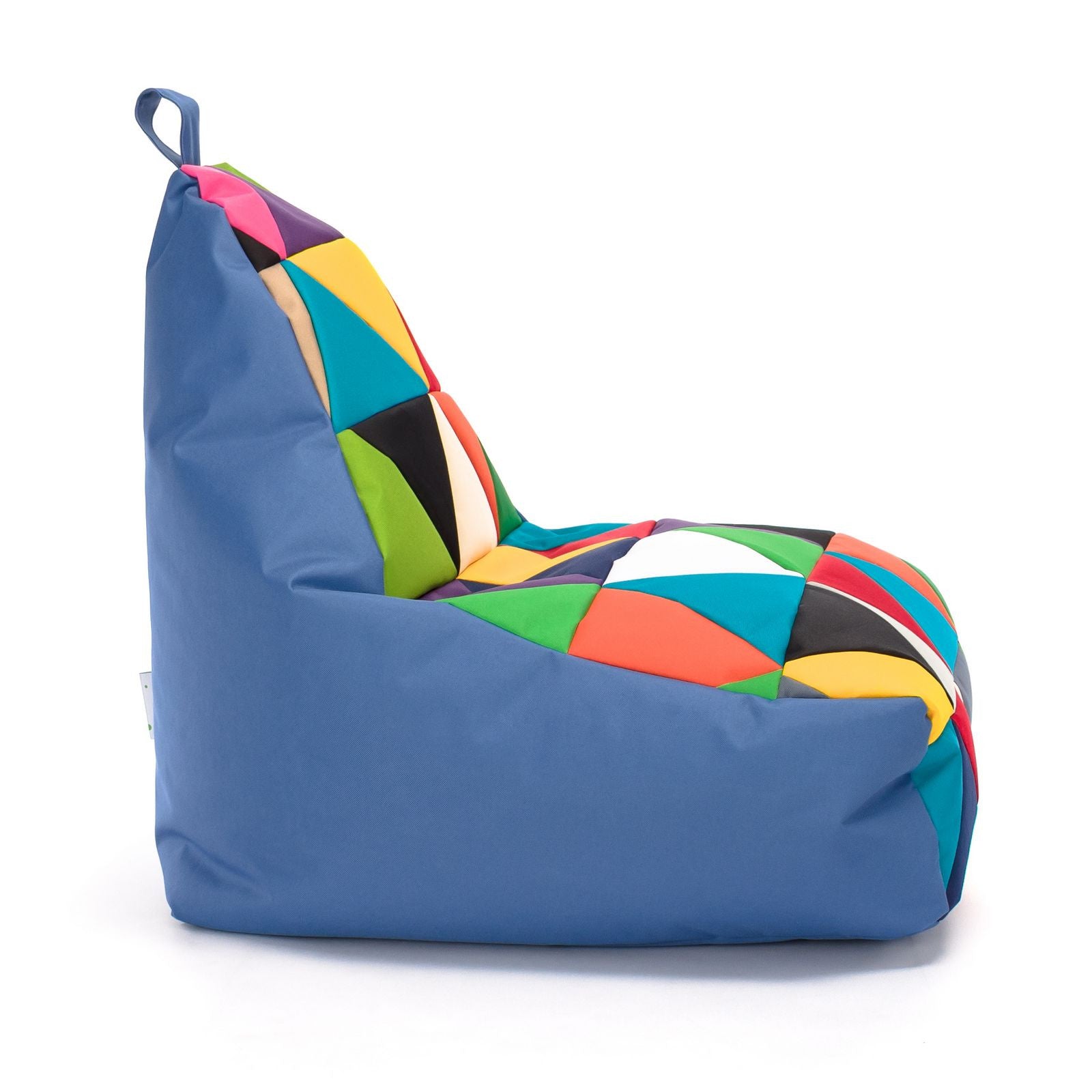 Pouf poltrona sacco seduta keiko s patchwork poliestere