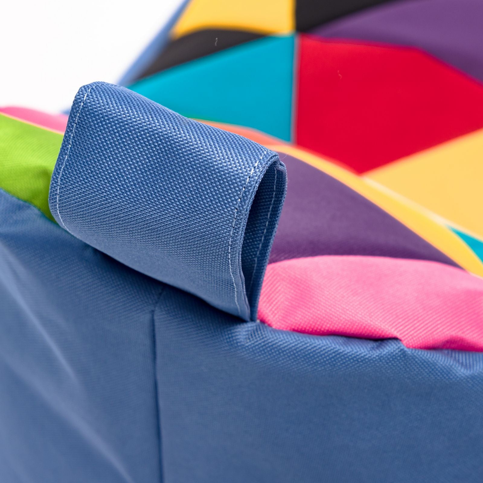 Pouf poltrona sacco seduta keiko s patchwork poliestere