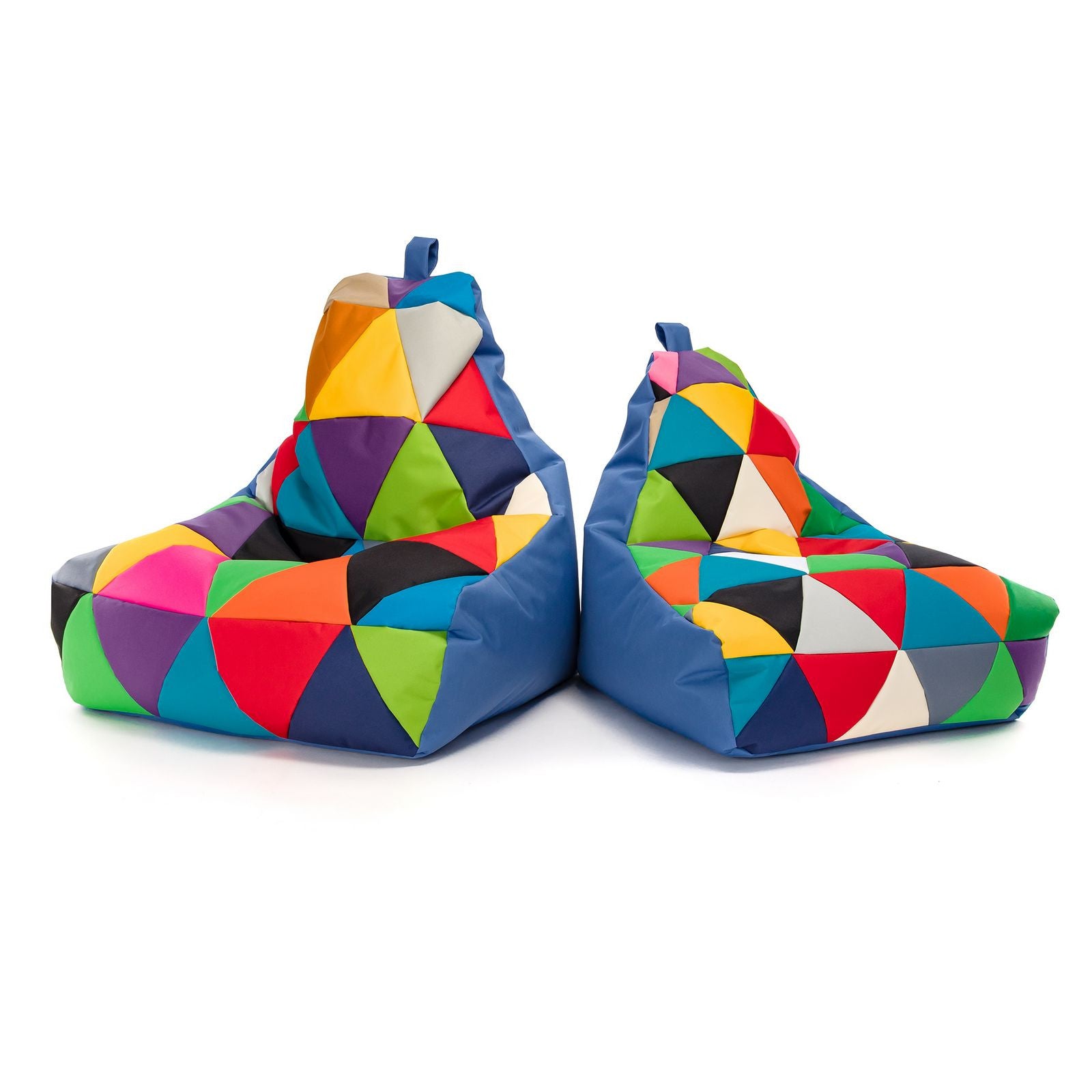 Pouf poltrona sacco seduta keiko s patchwork poliestere