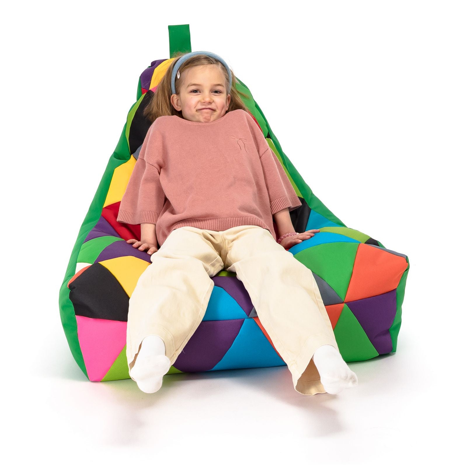 Pouf poltrona sacco seduta keiko s patchwork poliestere