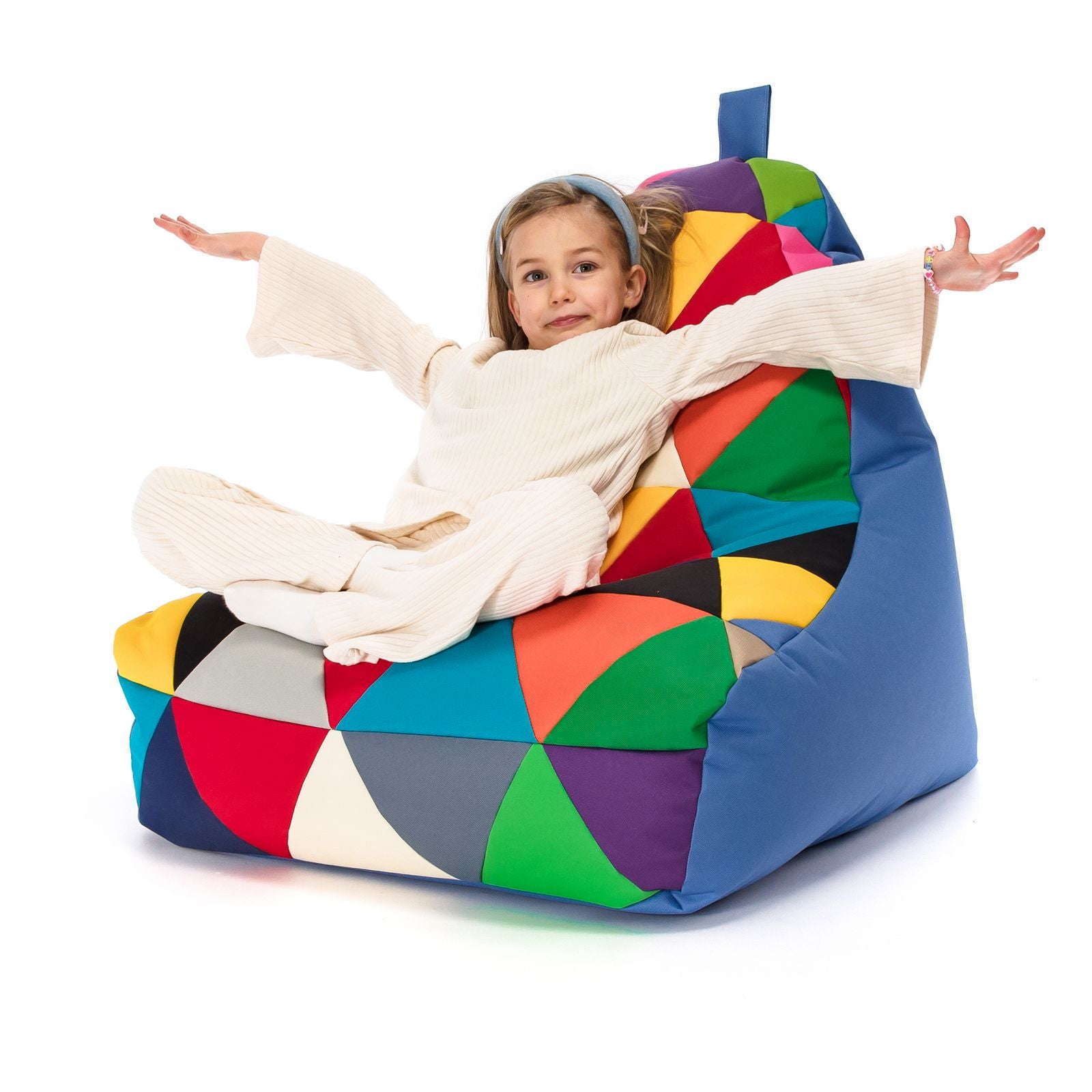Pouf poltrona sacco seduta keiko s patchwork poliestere