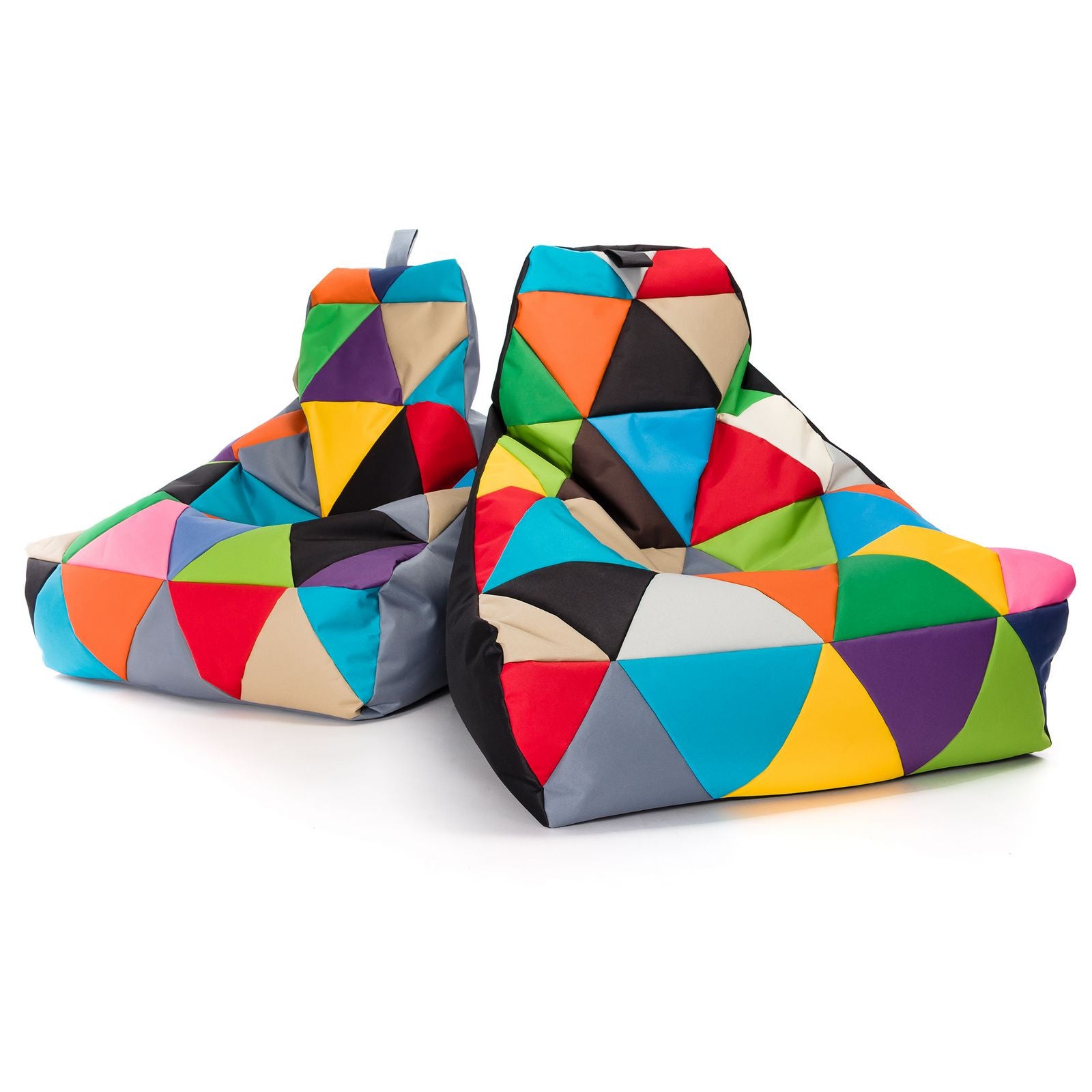 Pouf poltrona sacco seduta keiko m patchwork poliestere
