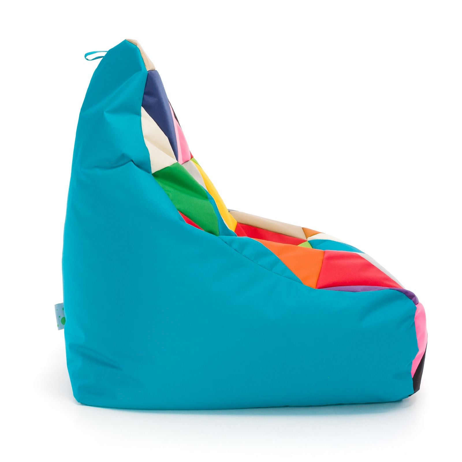 Pouf poltrona sacco seduta keiko m patchwork poliestere