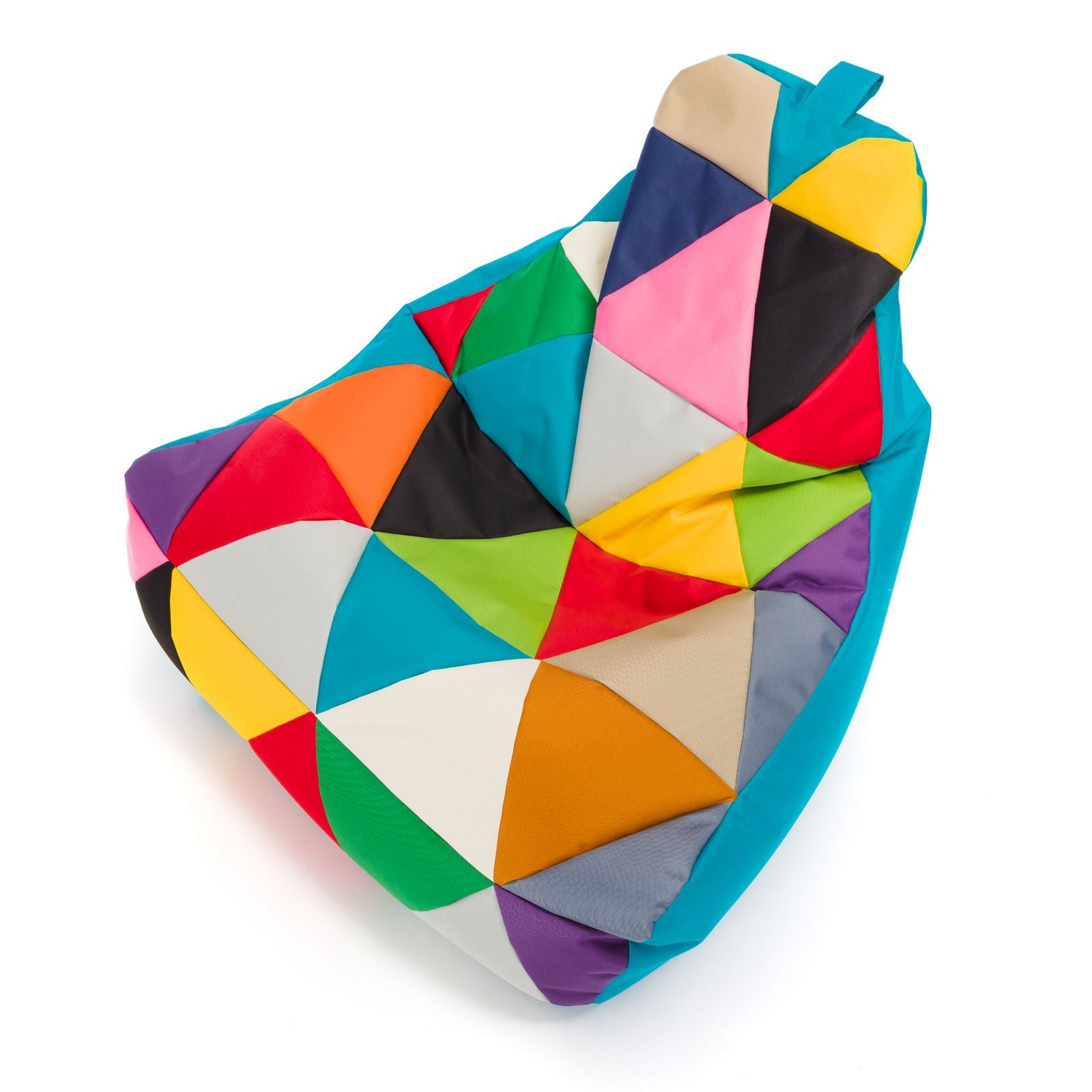 Pouf poltrona sacco seduta keiko m patchwork poliestere