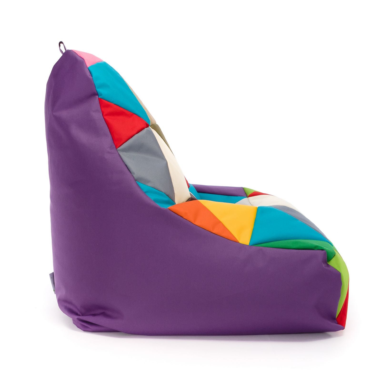 Pouf poltrona sacco seduta keiko m patchwork poliestere