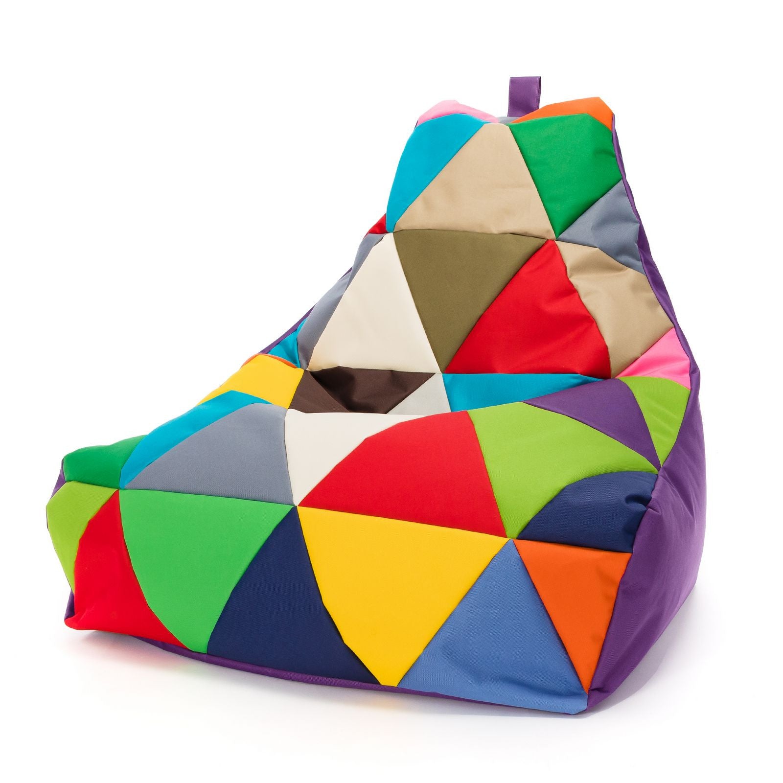 Pouf poltrona sacco seduta keiko m patchwork poliestere