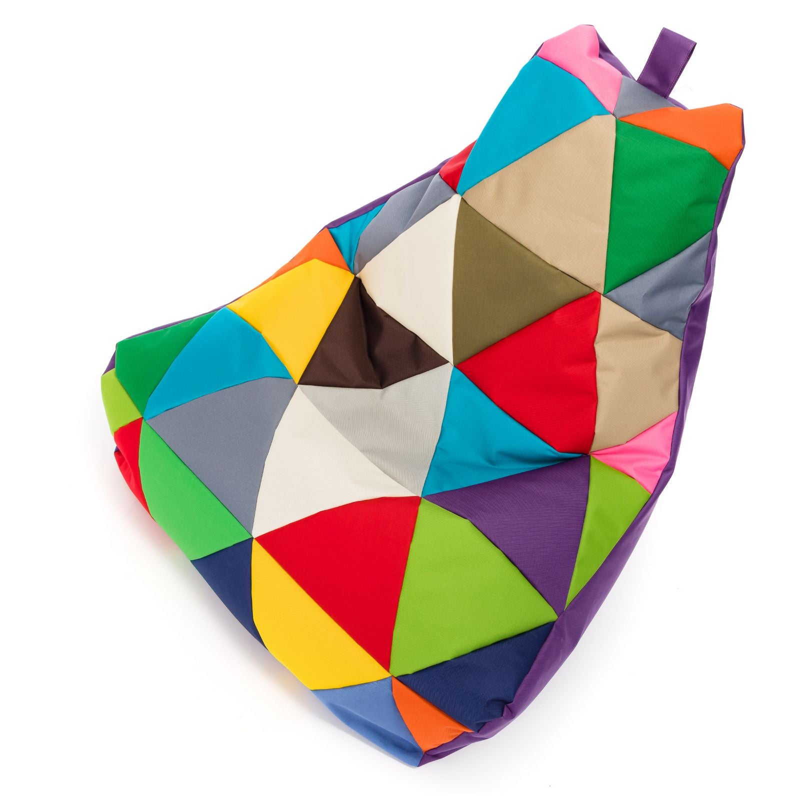 Pouf poltrona sacco seduta keiko m patchwork poliestere