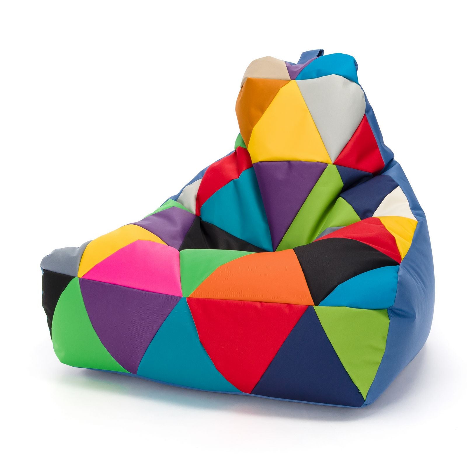 Pouf poltrona sacco seduta keiko m patchwork poliestere