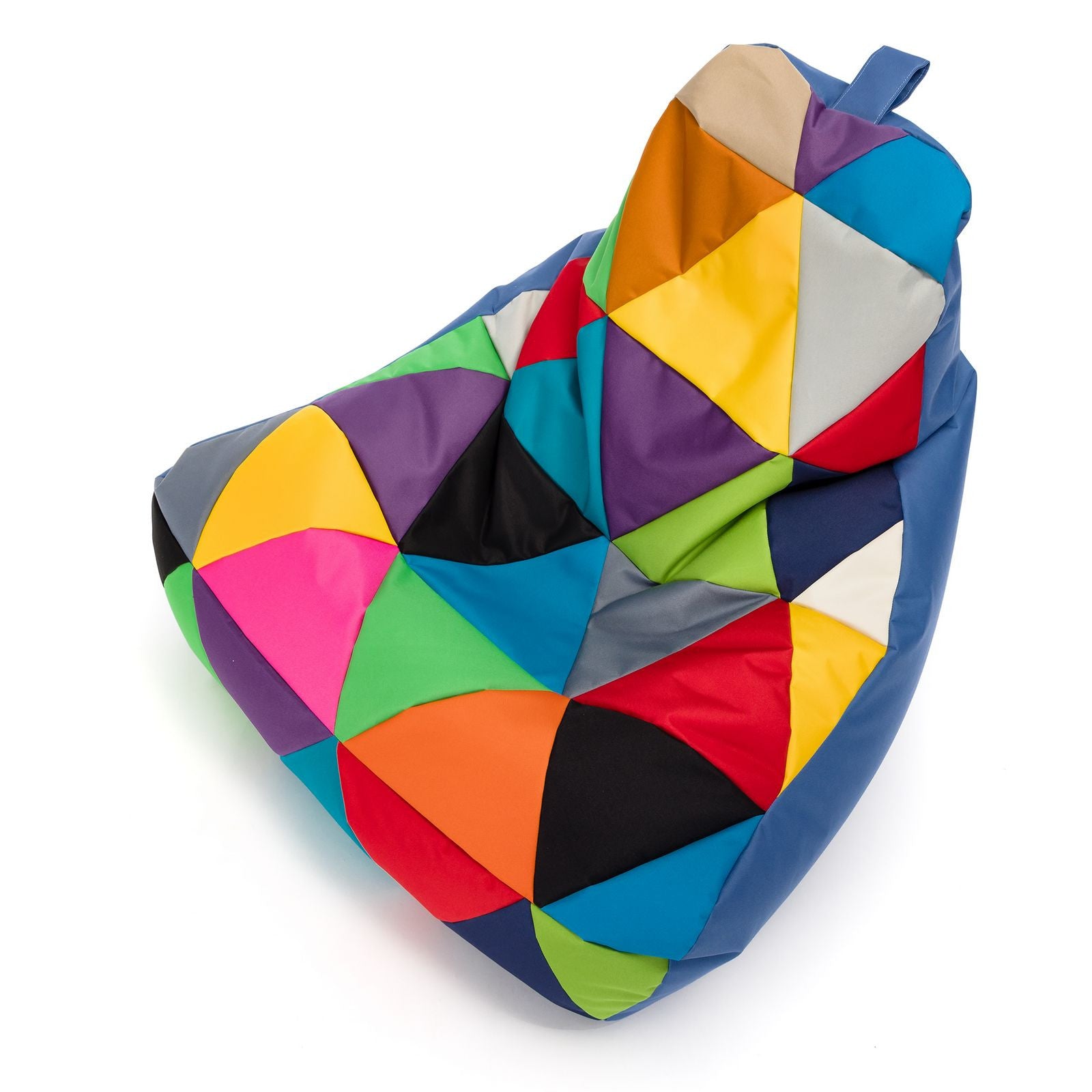 Pouf poltrona sacco seduta keiko m patchwork poliestere