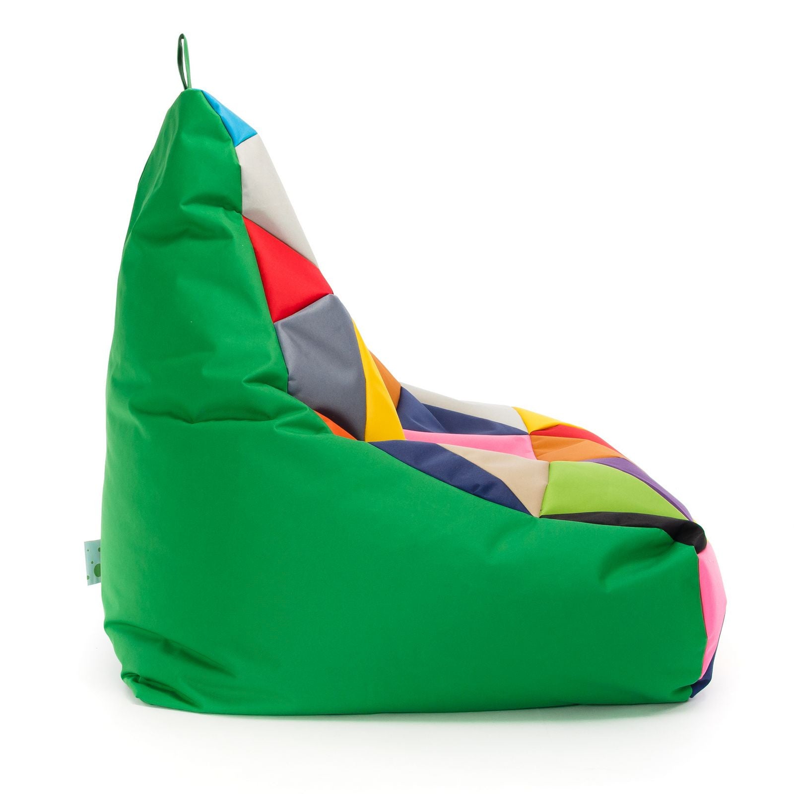 Pouf poltrona sacco seduta keiko m patchwork poliestere