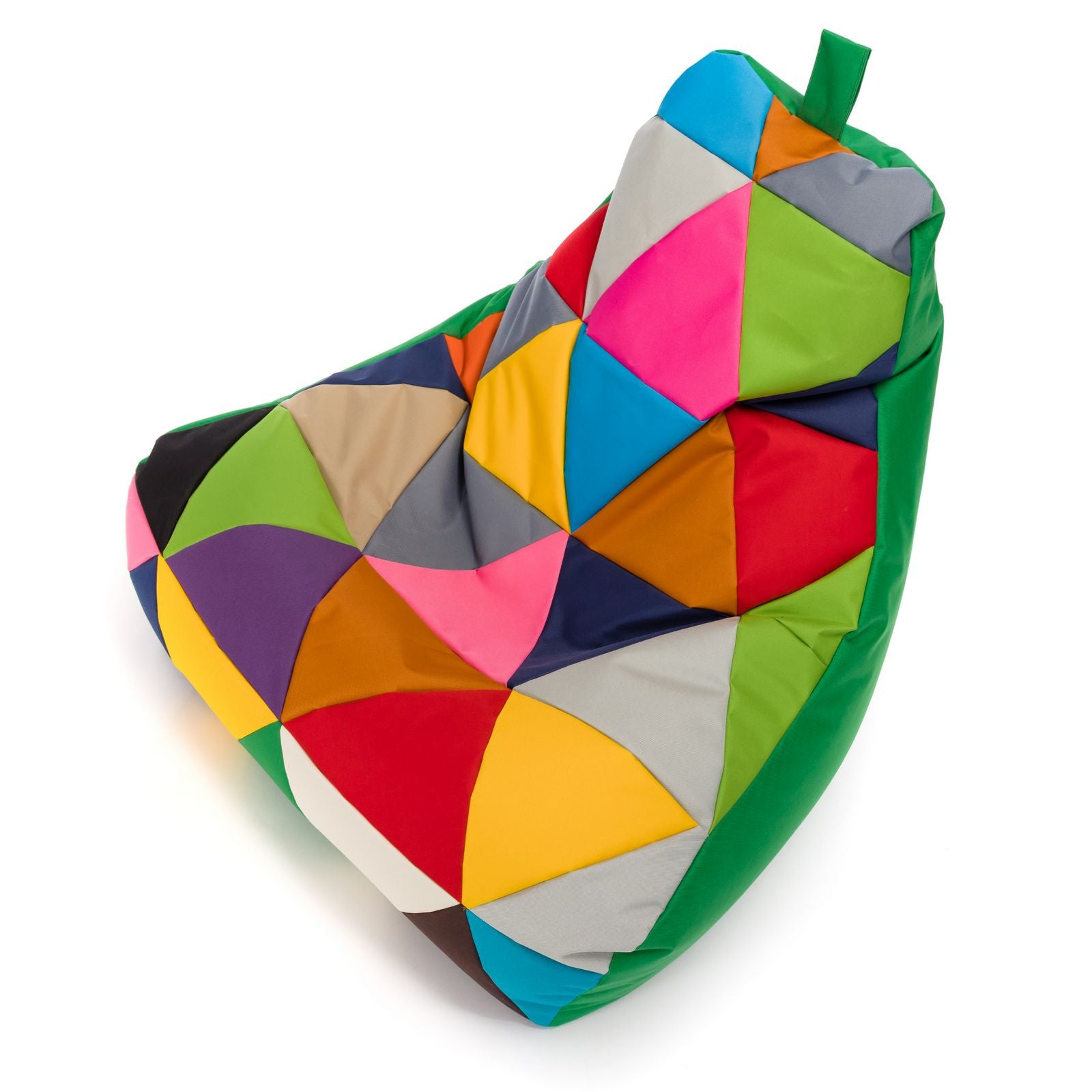 Pouf poltrona sacco seduta keiko m patchwork poliestere
