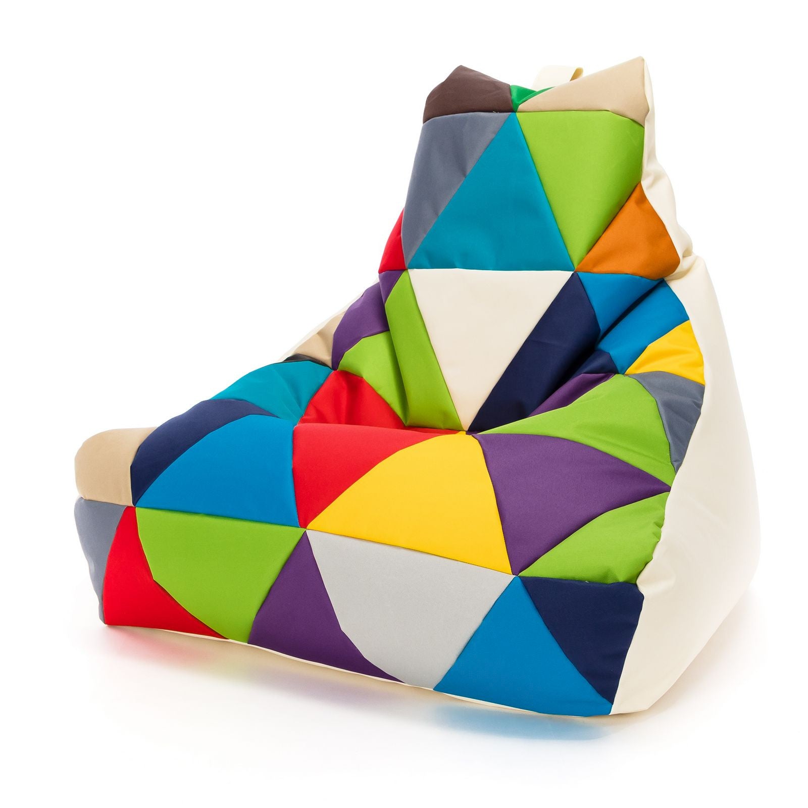 Pouf poltrona sacco seduta keiko m patchwork poliestere