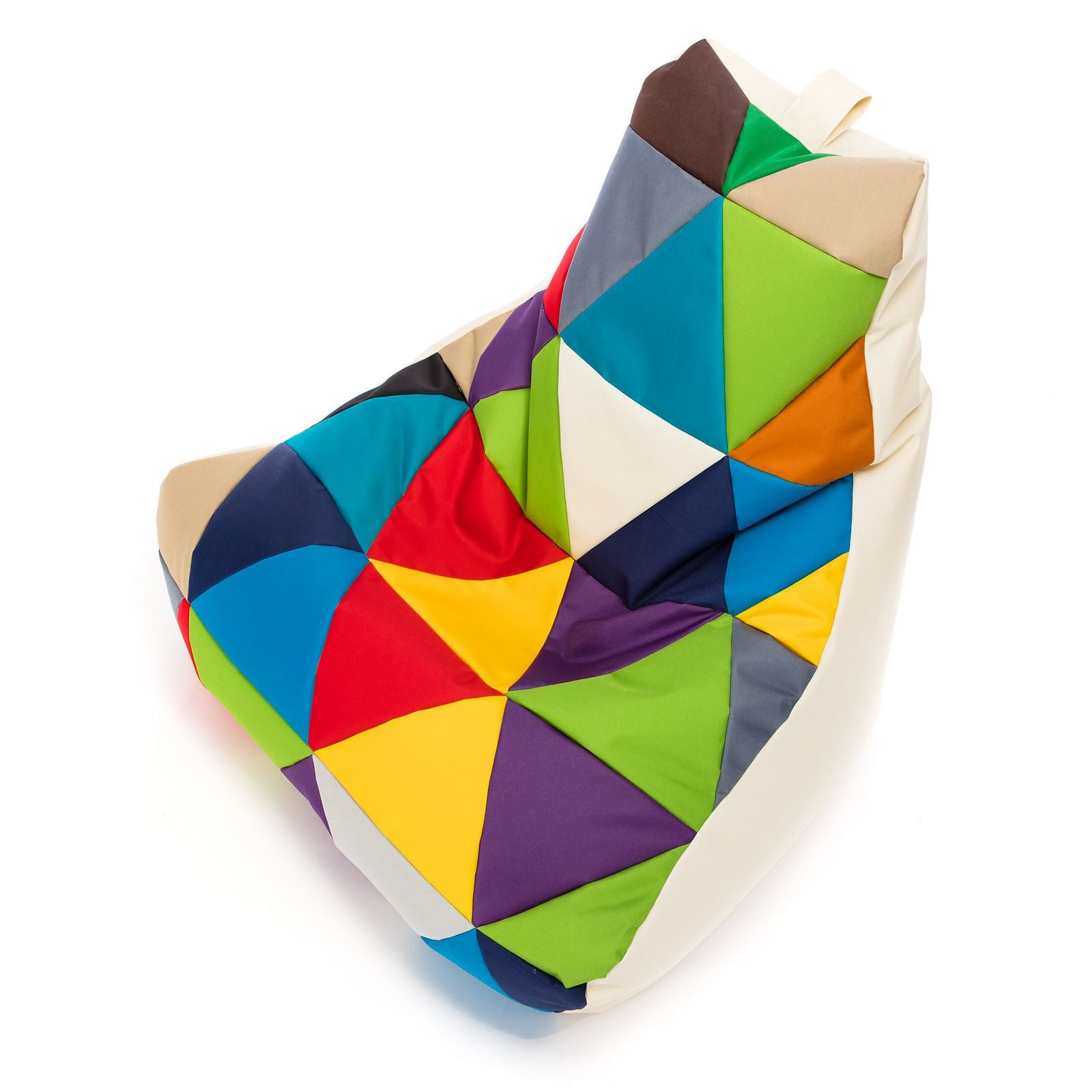 Pouf poltrona sacco seduta keiko m patchwork poliestere