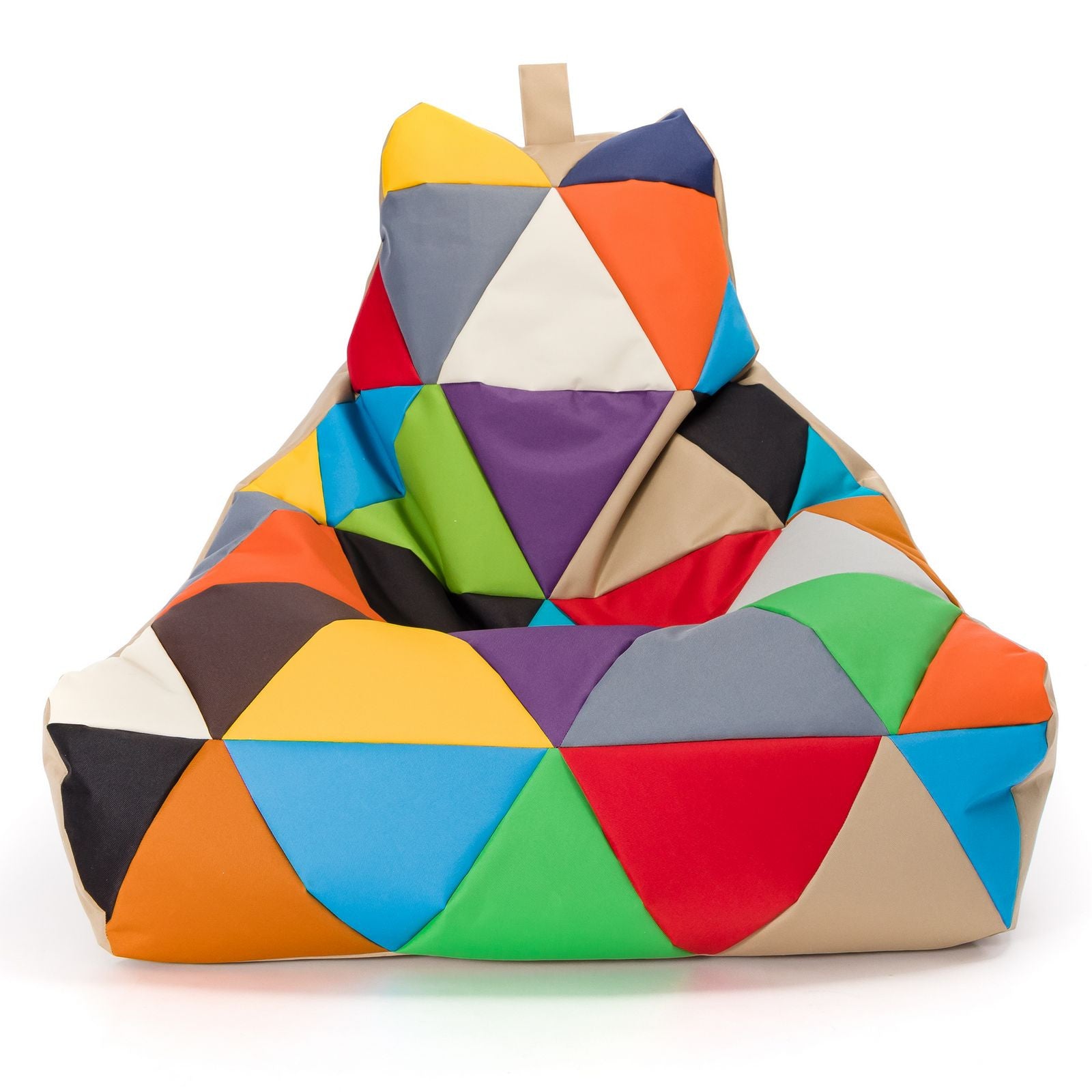 Pouf poltrona sacco seduta keiko m patchwork poliestere
