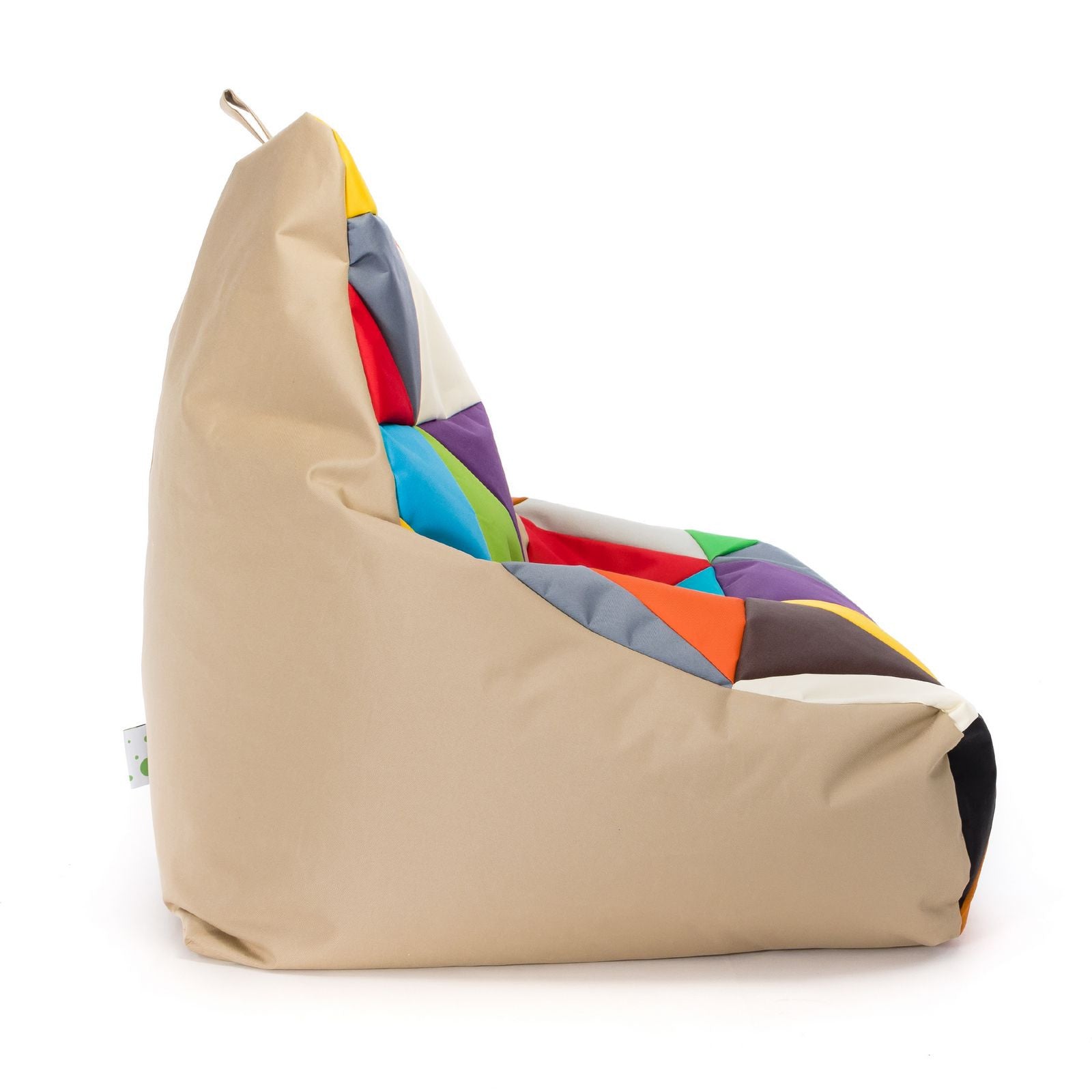 Pouf poltrona sacco seduta keiko m patchwork poliestere