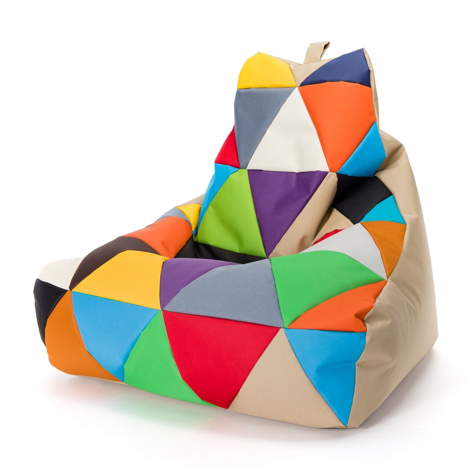 Pouf poltrona sacco seduta keiko m patchwork poliestere