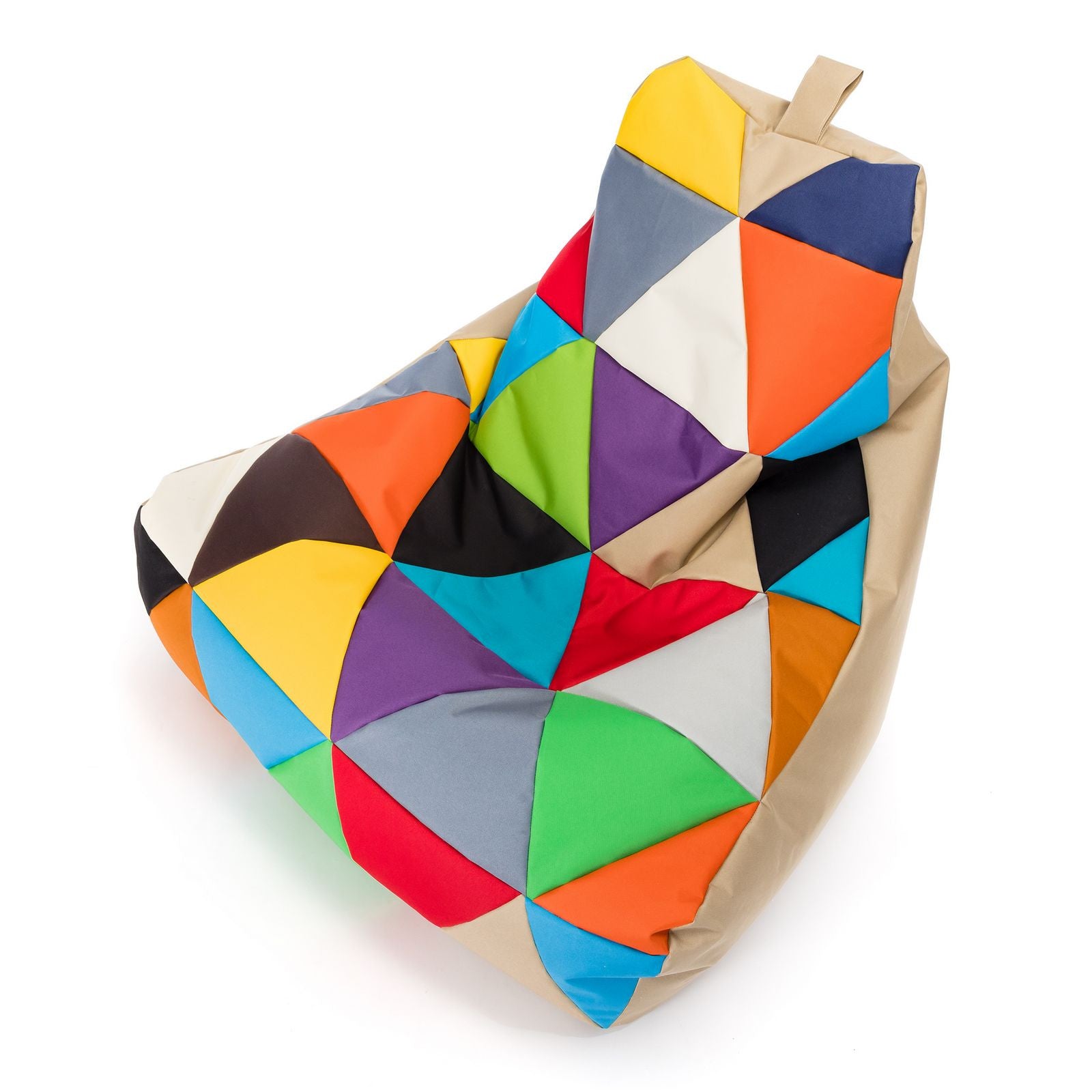 Pouf poltrona sacco seduta keiko m patchwork poliestere
