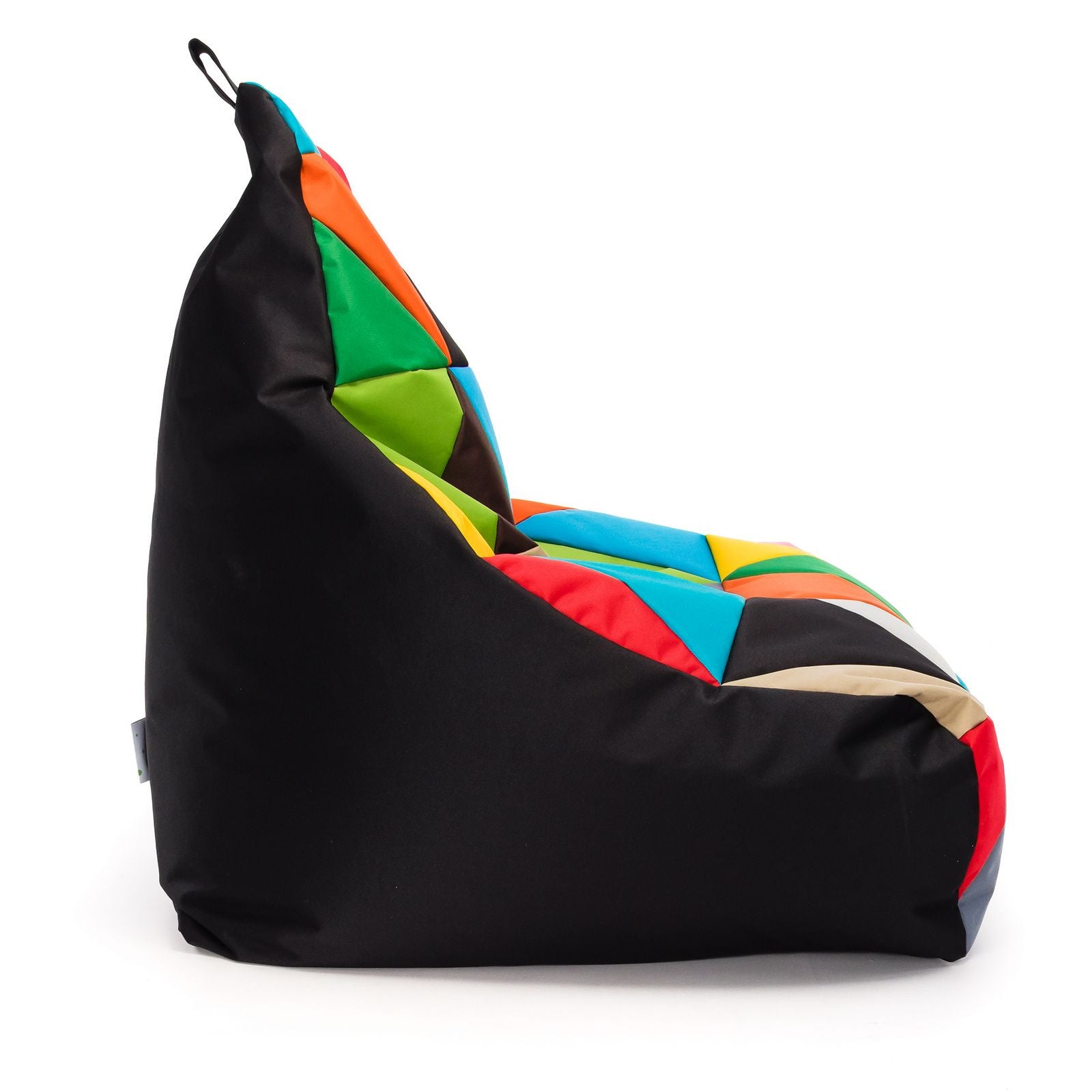 Pouf poltrona sacco seduta keiko m patchwork poliestere