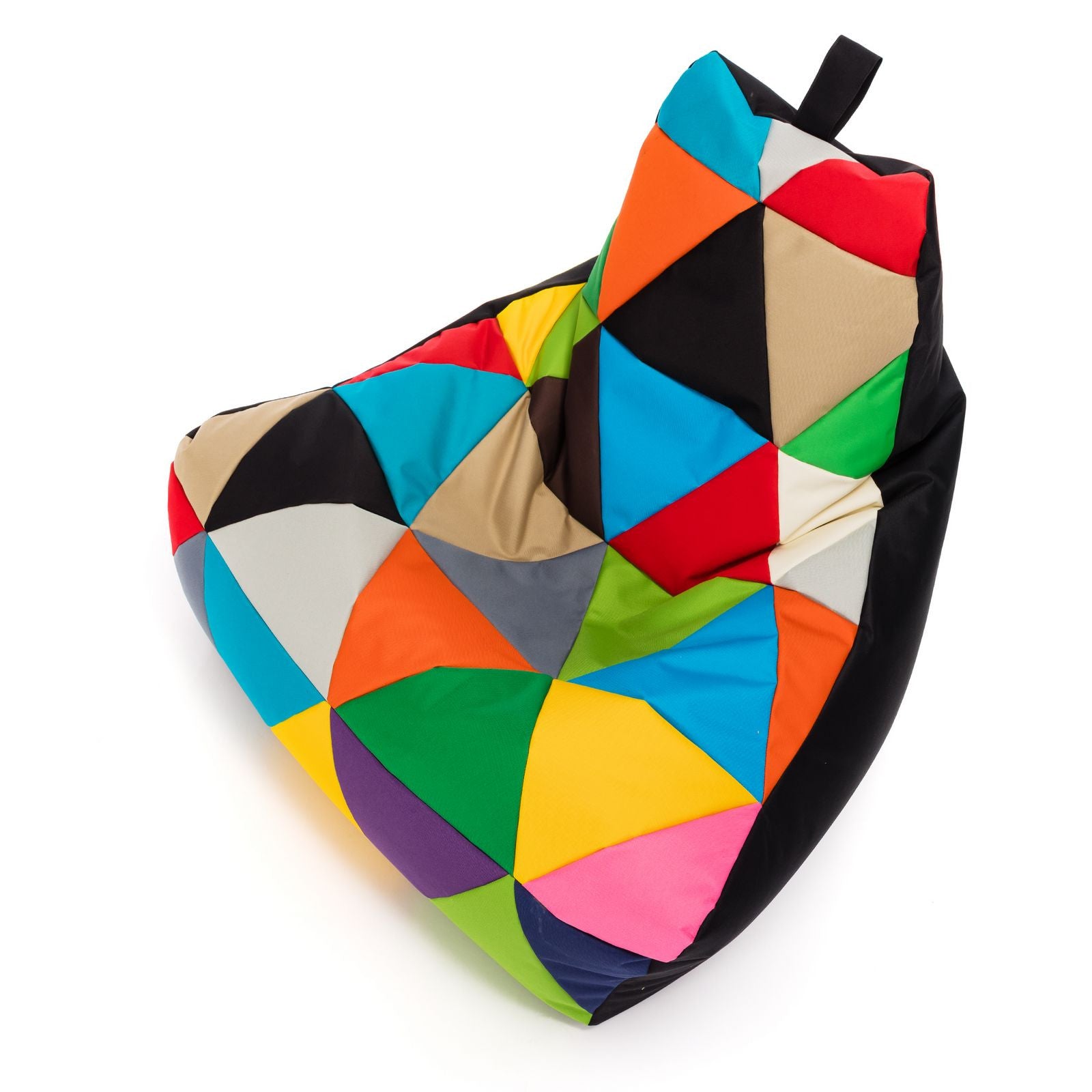 Pouf poltrona sacco seduta keiko m patchwork poliestere