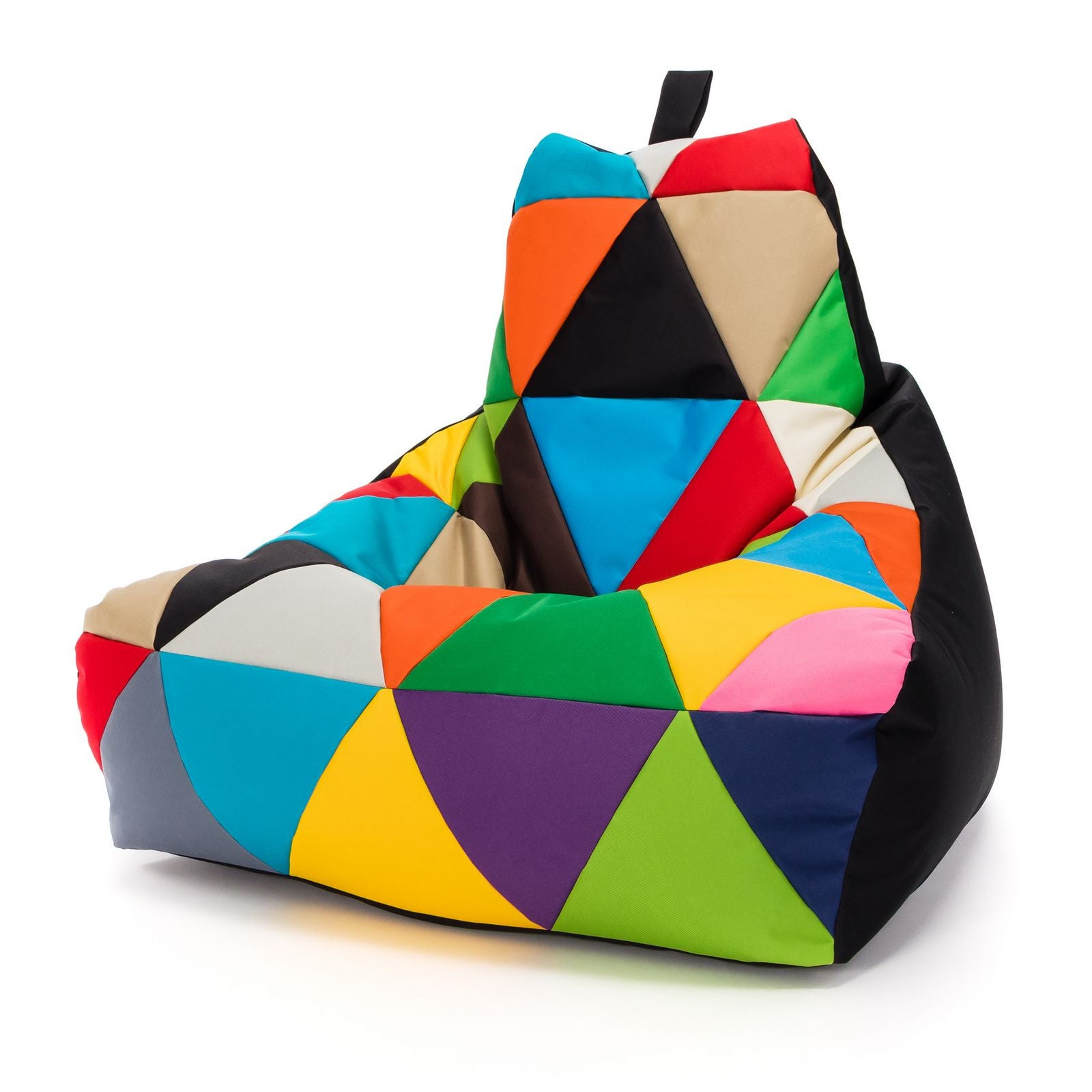 Pouf poltrona sacco seduta keiko m patchwork poliestere