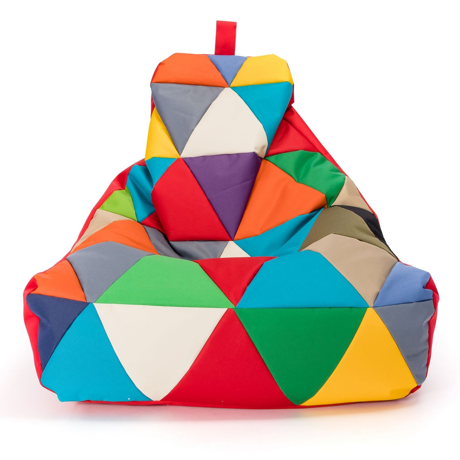 Pouf poltrona sacco seduta keiko m patchwork poliestere
