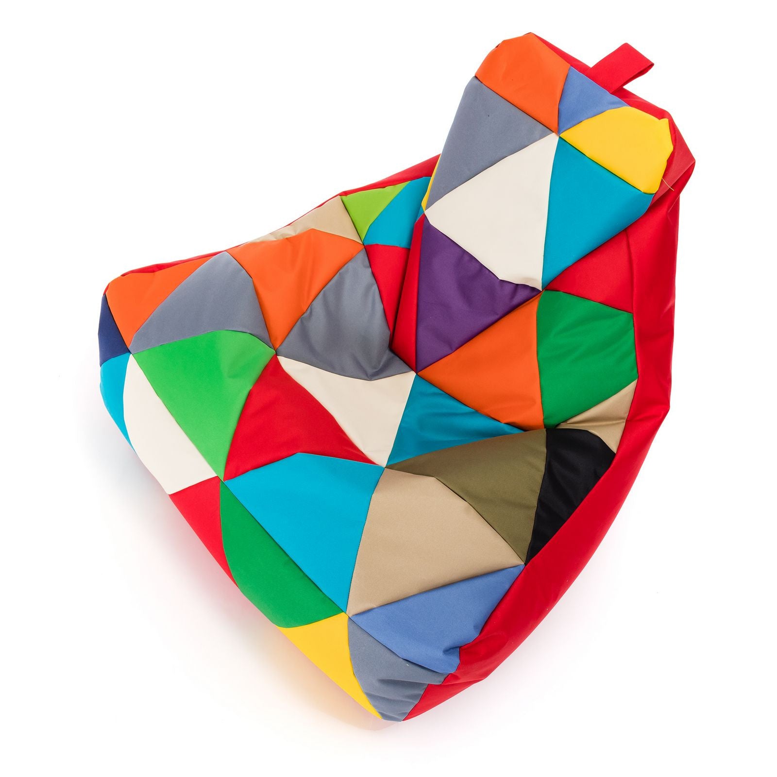 Pouf poltrona sacco seduta keiko m patchwork poliestere