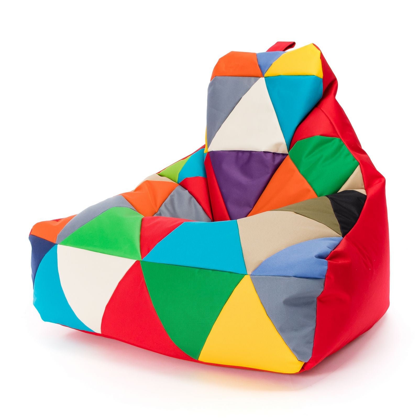 Pouf poltrona sacco seduta keiko m patchwork poliestere