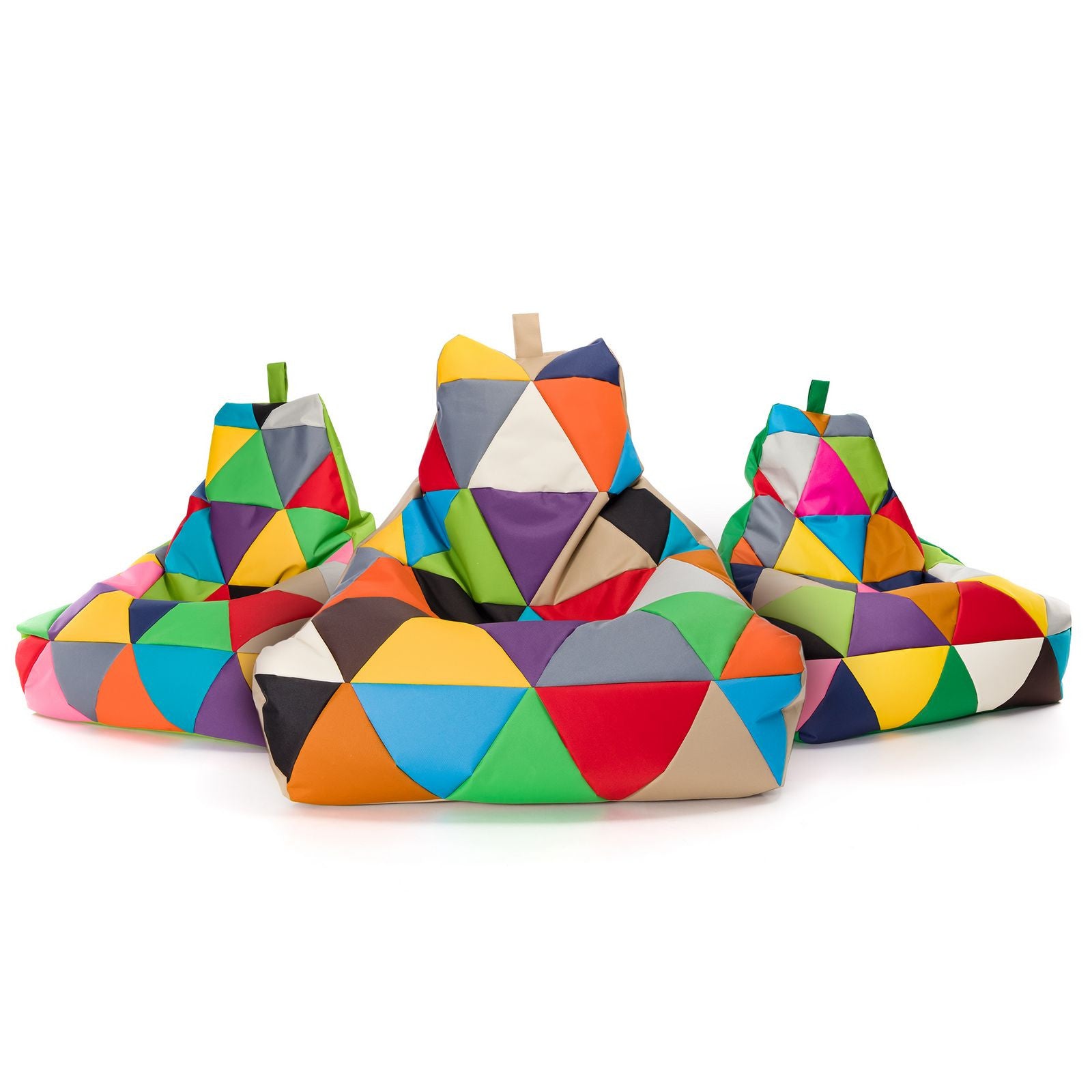 Pouf poltrona sacco seduta keiko m patchwork poliestere