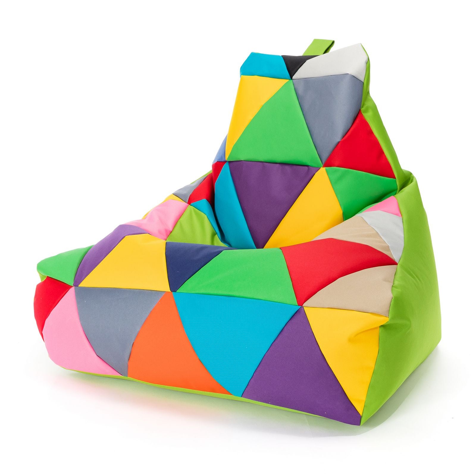 Pouf poltrona sacco seduta keiko m patchwork poliestere