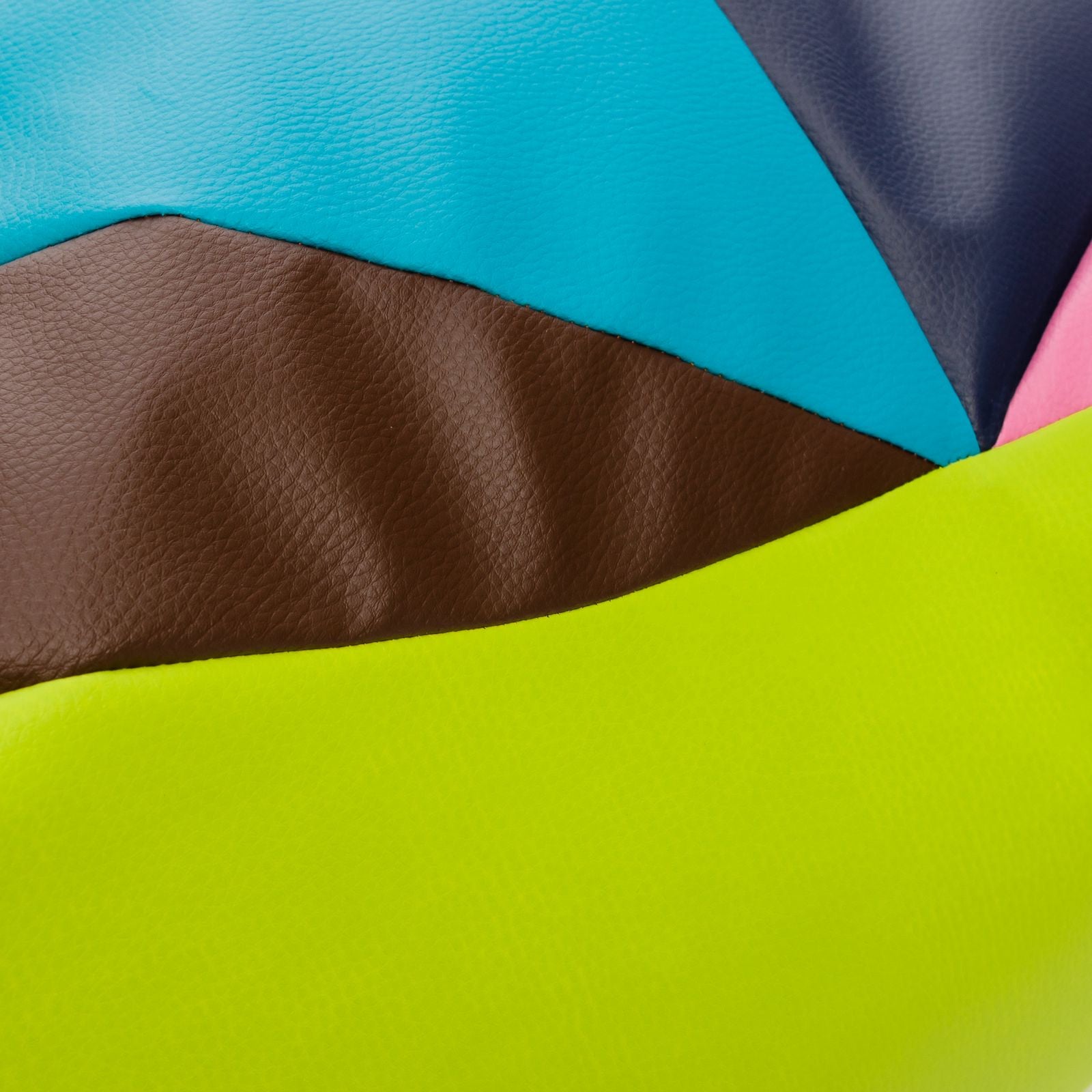 Pouf poltrona sacco seduta keiko s patchwork ecopelle
