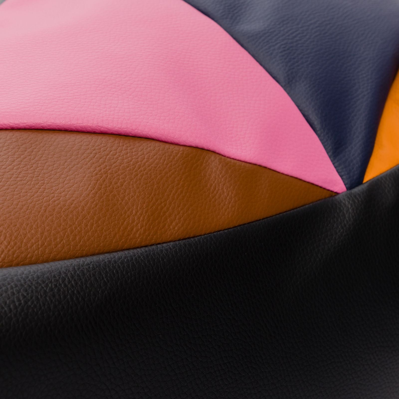 Pouf poltrona sacco seduta keiko s patchwork ecopelle