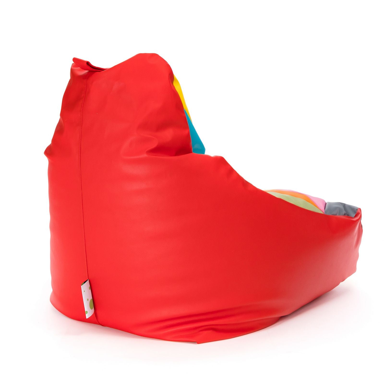 Pouf poltrona sacco seduta keiko m patchwork ecopelle