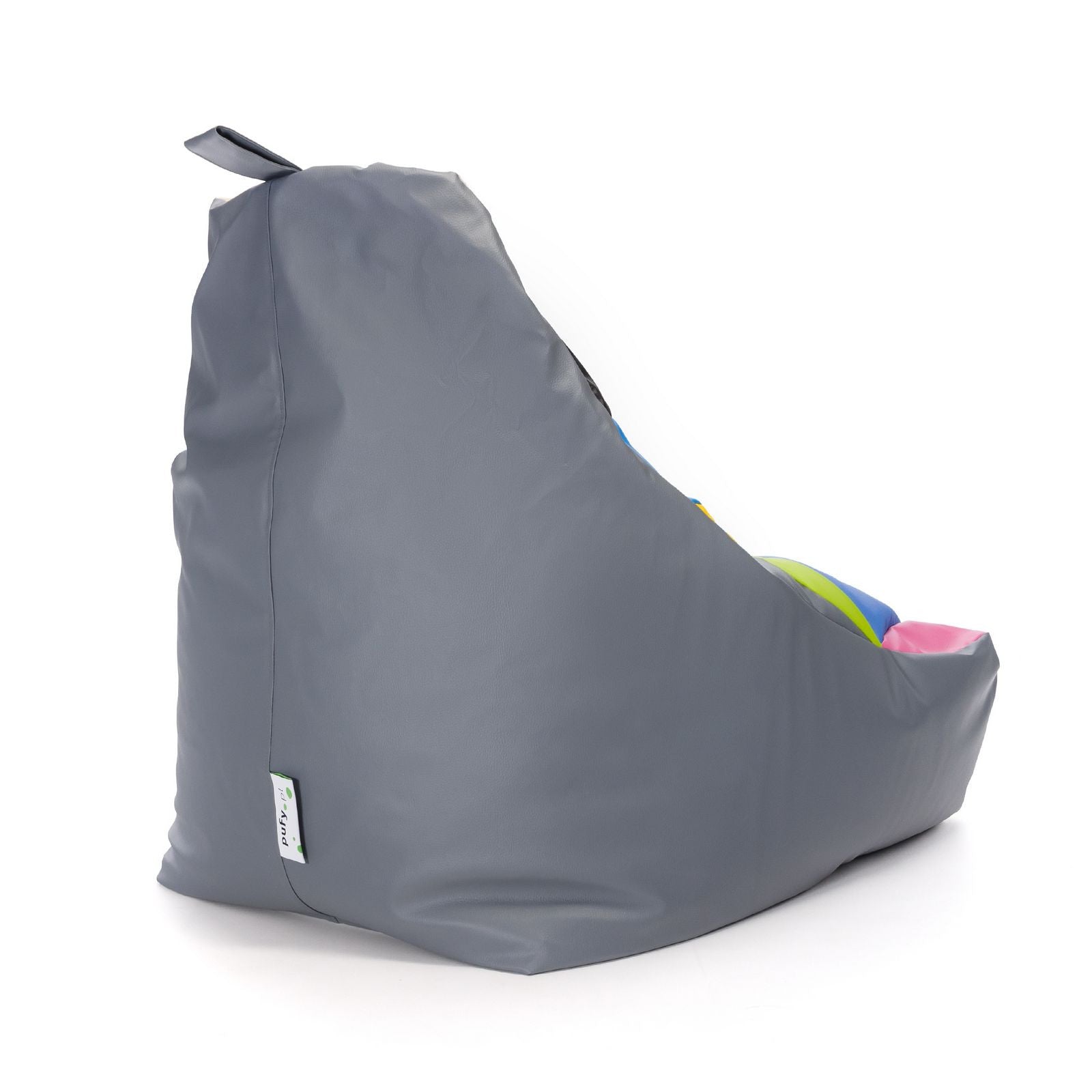 Pouf poltrona sacco seduta keiko m patchwork ecopelle