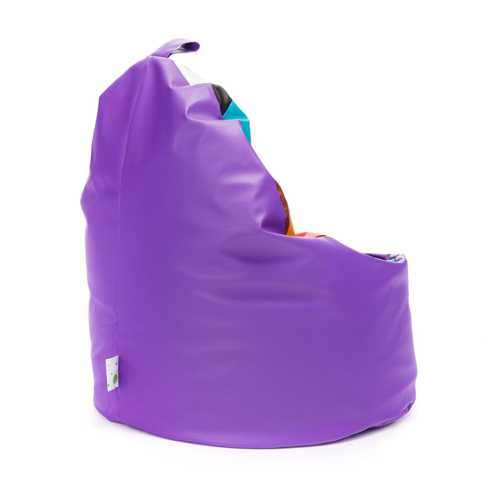 Pouf poltrona sacco seduta yoko patchwork ecopelle