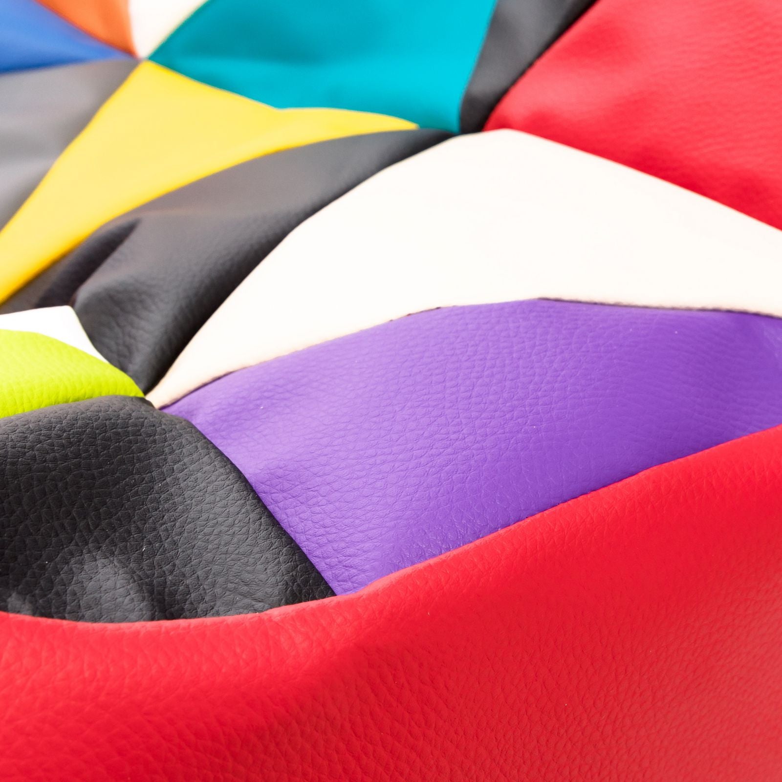 Pouf poltrona sacco seduta yoko patchwork ecopelle