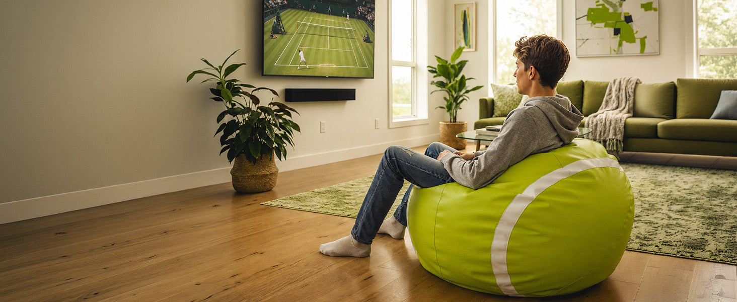 Pouf Tennis in Ecopelle