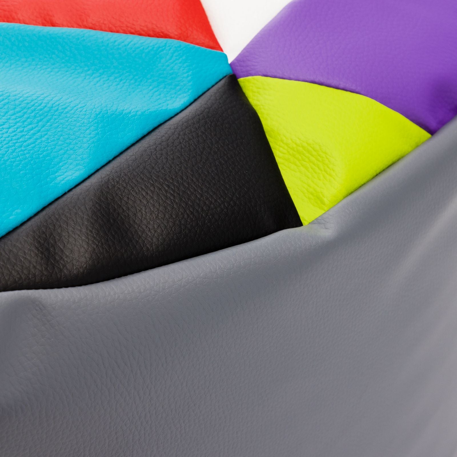 Pouf poltrona sacco seduta yoko patchwork ecopelle