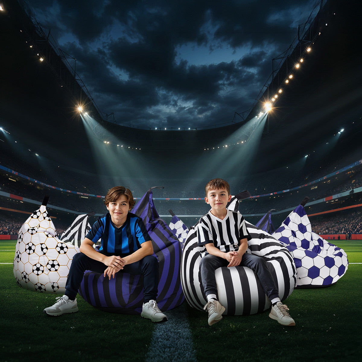 Pouf Poltrona Sacco Oscar Sport con maniglia