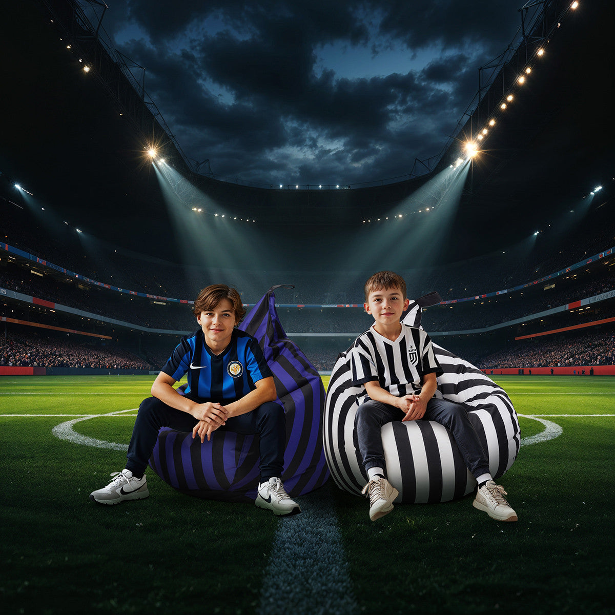 Pouf Poltrona Sacco Oscar Sport con maniglia