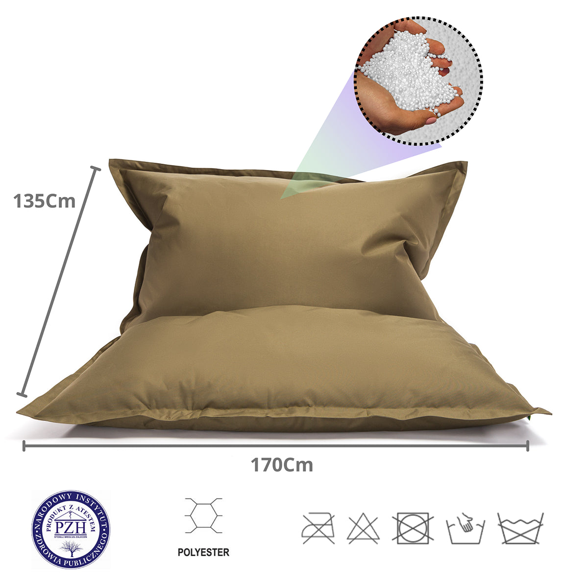 COVER Pouf Cuscino Poliestere Impermeabile