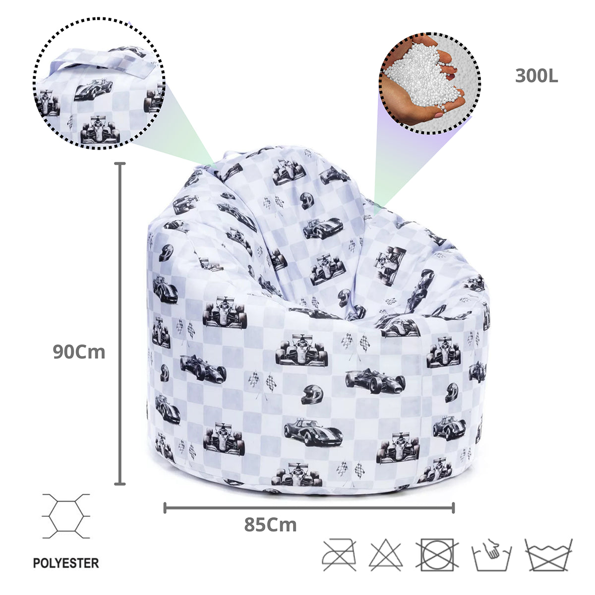 Pouf Poltrona Sacco Star Formula Uno