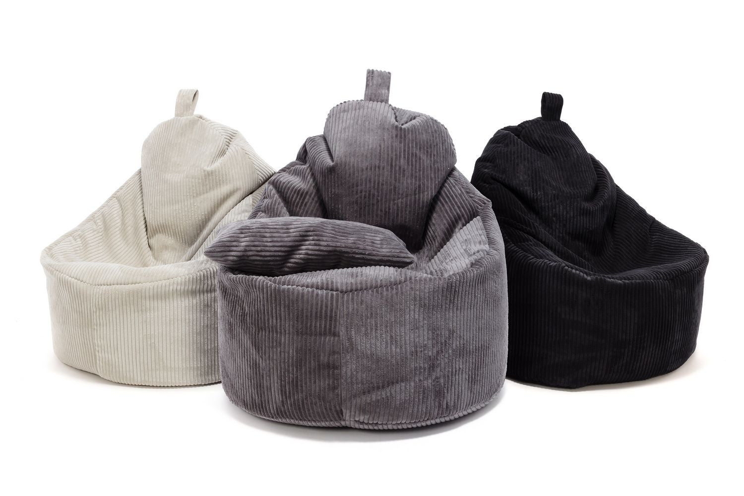Yoko Pouf Poltrona Sacco In Velluto Cuscino e Maniglia Inclusi